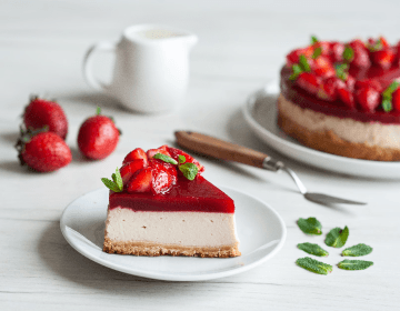 Strawberry Jelly Cheesecake