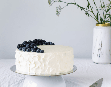 White Berry Layer Cake